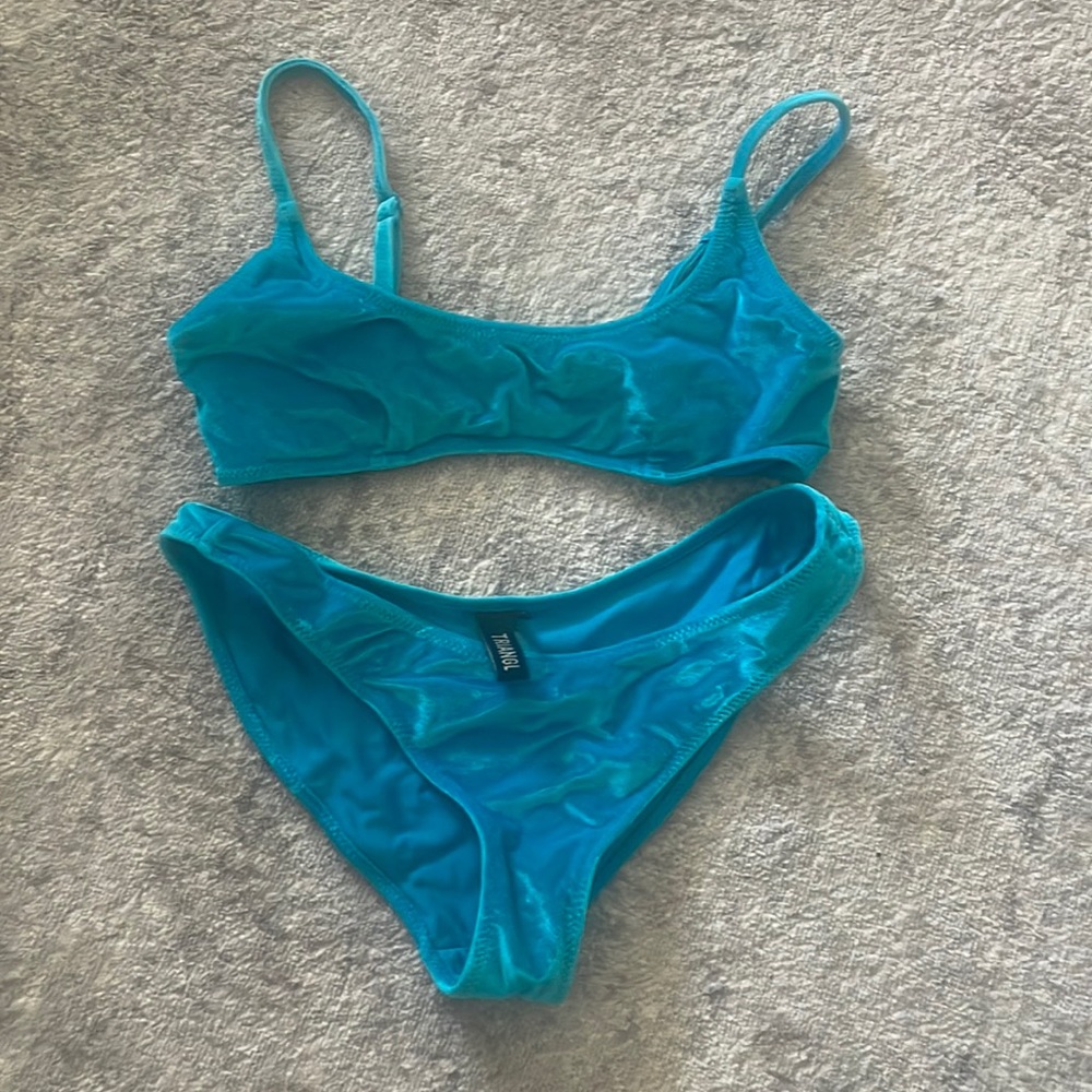 triangl swimwear Turquoise Blue Bikini Set